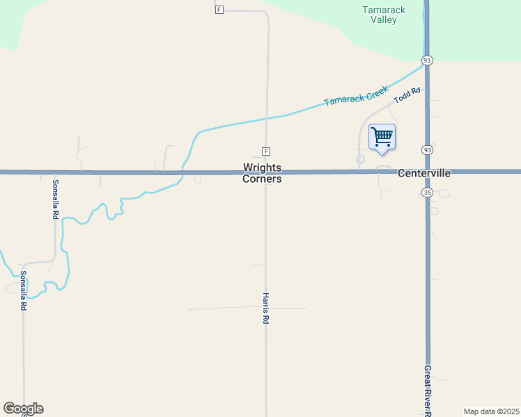 map of restaurants, bars, coffee shops, grocery stores, and more near N15899 Harris Road in Trempealeau