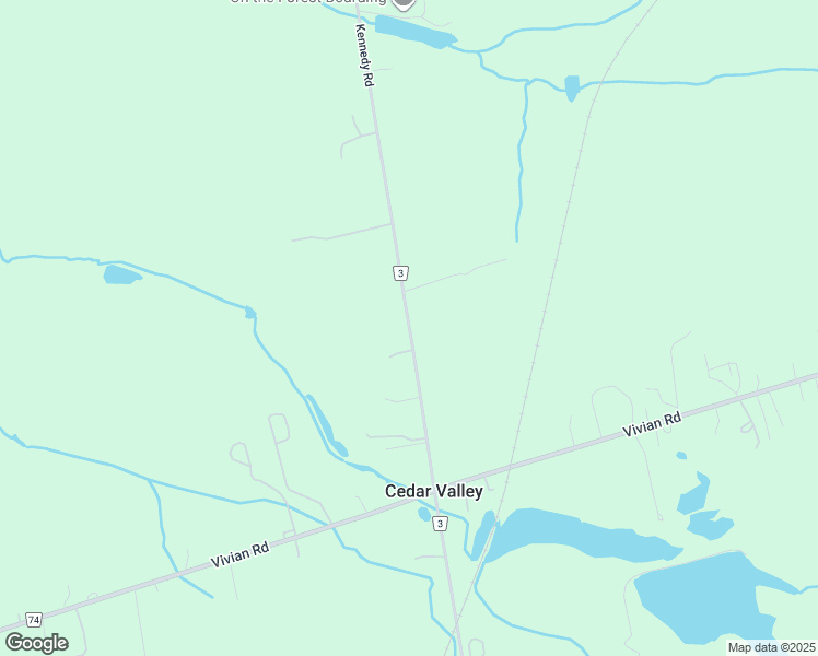 map of restaurants, bars, coffee shops, grocery stores, and more near York Regional Road 3 in Regional Municipality of York