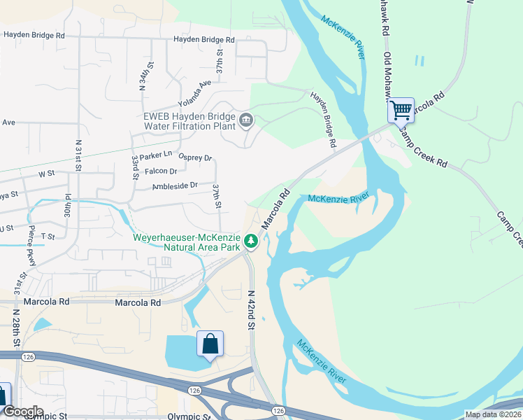 map of restaurants, bars, coffee shops, grocery stores, and more near 3878 Vitus Lane in Springfield