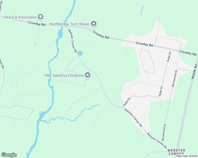 map of restaurants, bars, coffee shops, grocery stores, and more near 110 Webster Corner Road in Sabattus