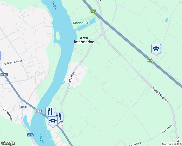 map of restaurants, bars, coffee shops, grocery stores, and more near in La Spezia