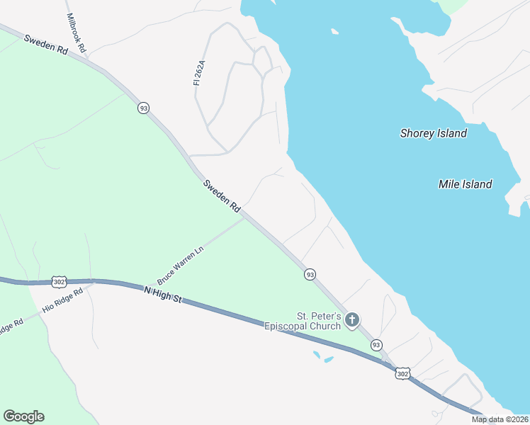 map of restaurants, bars, coffee shops, grocery stores, and more near 113 Sweden Road in Bridgton