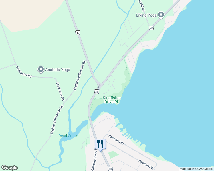 map of restaurants, bars, coffee shops, grocery stores, and more near 10 Kingfisher Drive in Quinte West