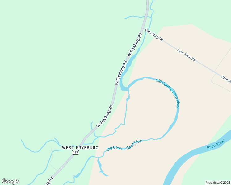 map of restaurants, bars, coffee shops, grocery stores, and more near 585 West Fryeburg Road in Fryeburg