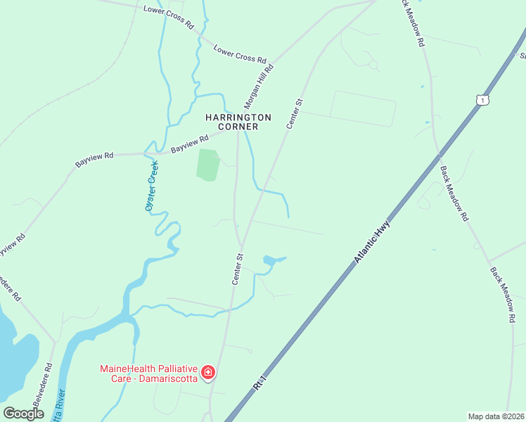 map of restaurants, bars, coffee shops, grocery stores, and more near 431 Center Street in Nobleboro