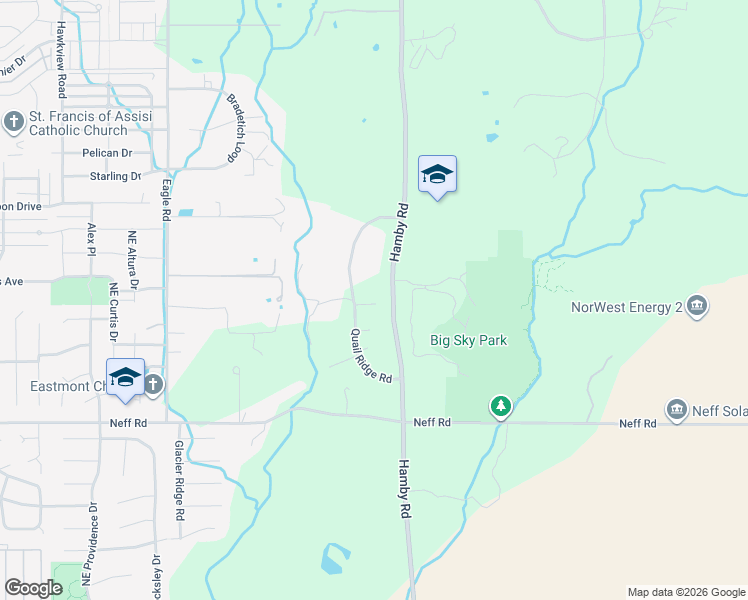 map of restaurants, bars, coffee shops, grocery stores, and more near 62508 Quail Ridge Road in Bend