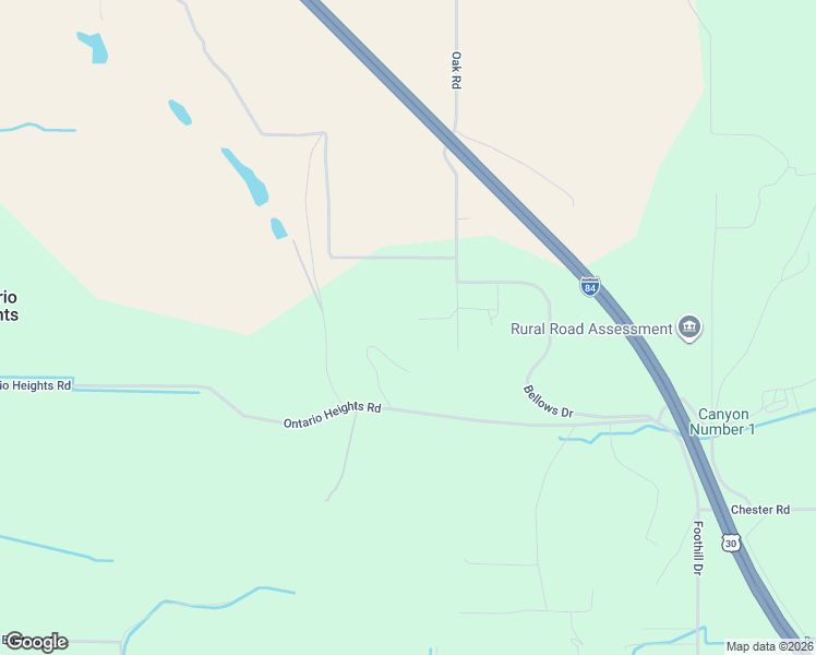 map of restaurants, bars, coffee shops, grocery stores, and more near 4417 Oak Road in Ontario