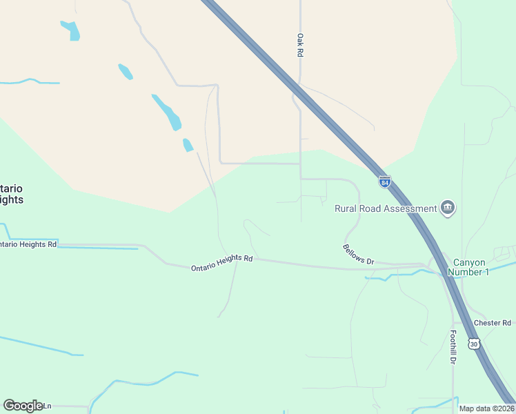 map of restaurants, bars, coffee shops, grocery stores, and more near 4417 Oak Road in Ontario