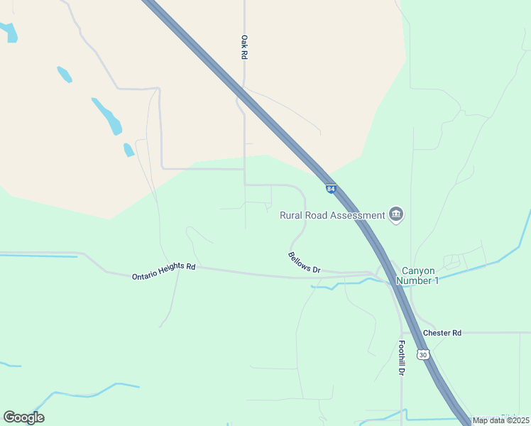 map of restaurants, bars, coffee shops, grocery stores, and more near 4416 Oak Road in Ontario