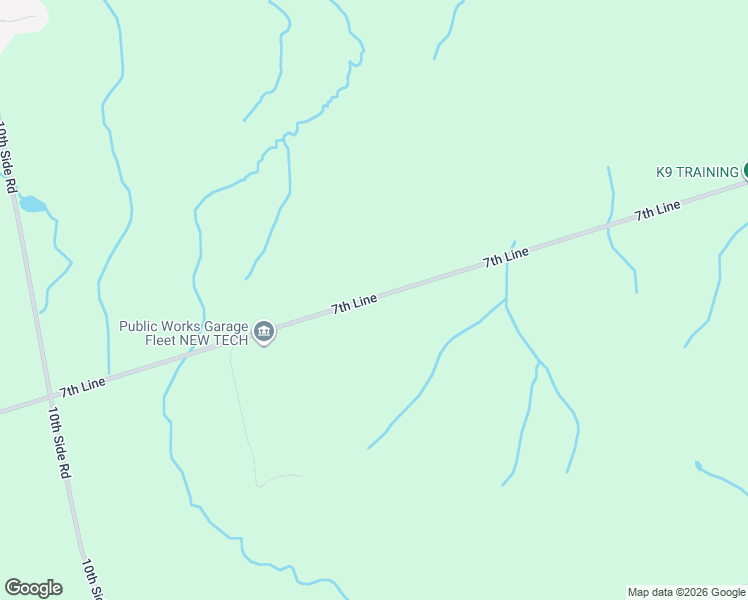 map of restaurants, bars, coffee shops, grocery stores, and more near 5827 7th Line in New Tecumseth