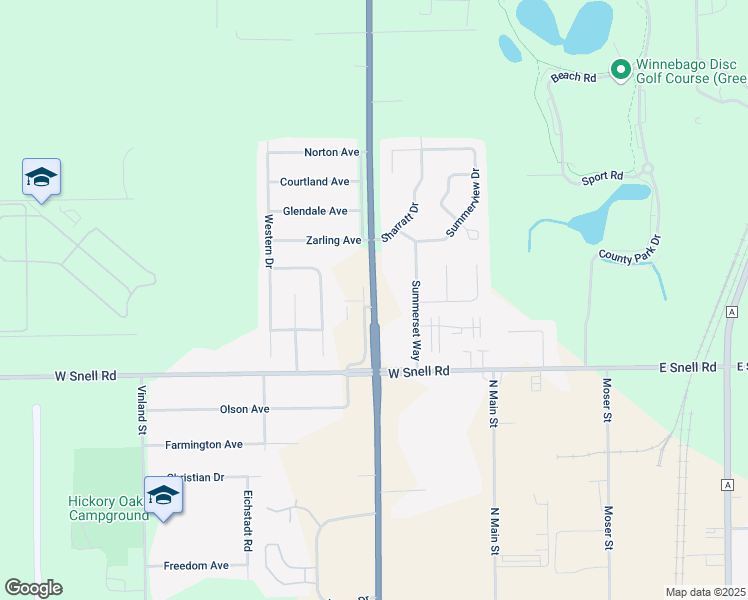 map of restaurants, bars, coffee shops, grocery stores, and more near 3867 Jackson Street in Oshkosh