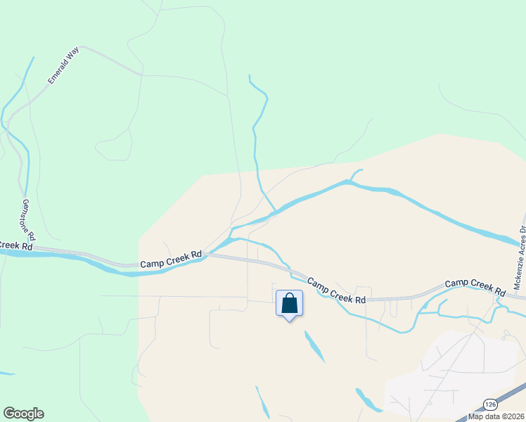 map of restaurants, bars, coffee shops, grocery stores, and more near 88504 East of Eden Drive in Springfield