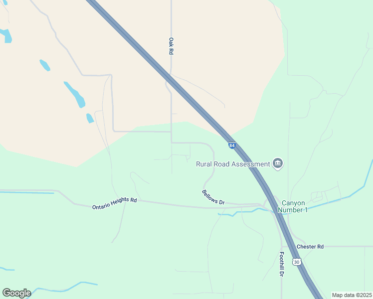 map of restaurants, bars, coffee shops, grocery stores, and more near 4416 Oak Road in Ontario