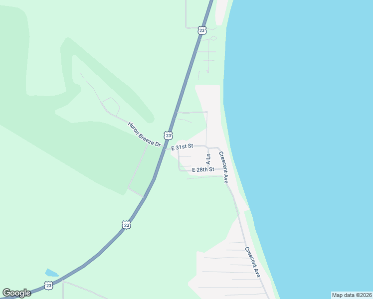 map of restaurants, bars, coffee shops, grocery stores, and more near 5260-5312 East 31st Street in Au Gres