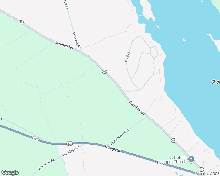 map of restaurants, bars, coffee shops, grocery stores, and more near 198 Sweden Road in Bridgton