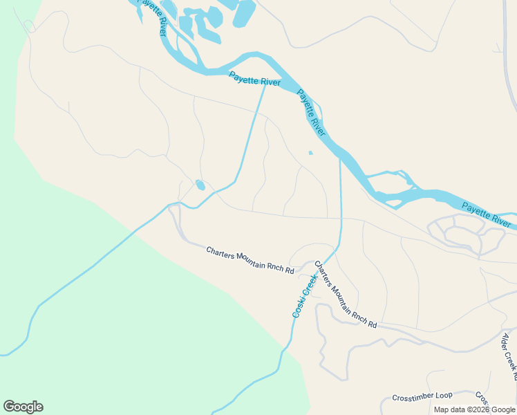 map of restaurants, bars, coffee shops, grocery stores, and more near Freedom Ranch Road in Garden Valley