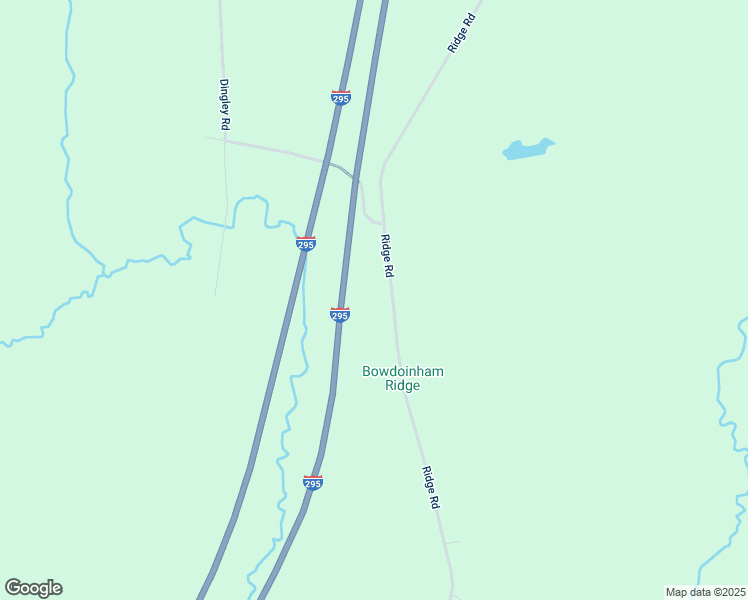 map of restaurants, bars, coffee shops, grocery stores, and more near 976 Ridge Road in Bowdoinham