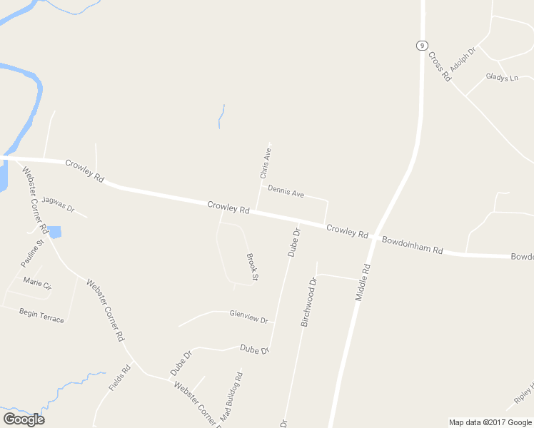 map of restaurants, bars, coffee shops, grocery stores, and more near 186 Crowley Road in Sabattus