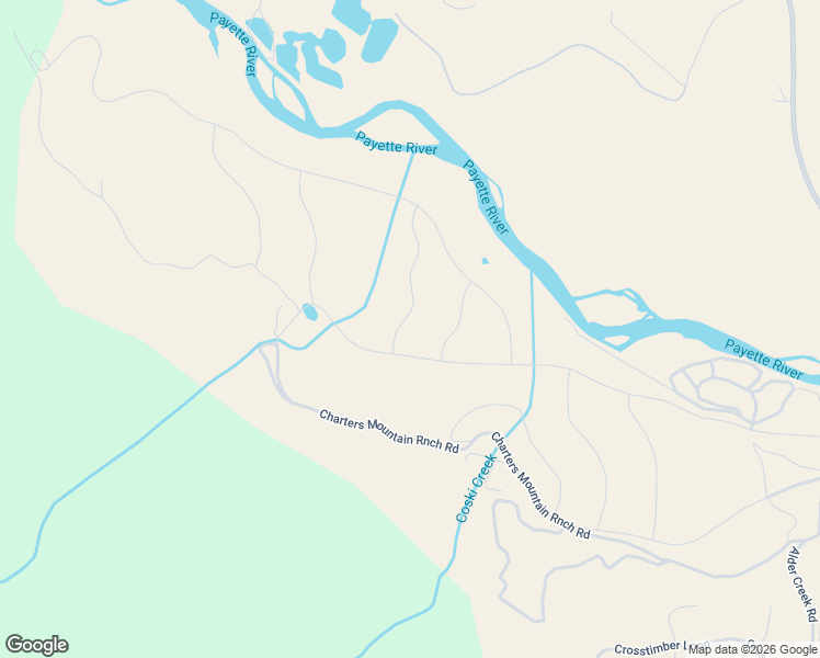 map of restaurants, bars, coffee shops, grocery stores, and more near 135 Charter Ranch Road in Garden Valley