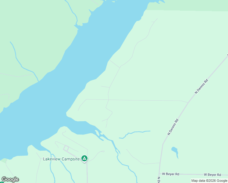 map of restaurants, bars, coffee shops, grocery stores, and more near 6474 North Arrowhead Drive in Ludington