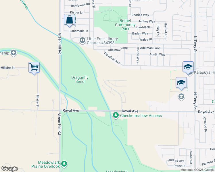 map of restaurants, bars, coffee shops, grocery stores, and more near 1092 Legacy Street in Eugene