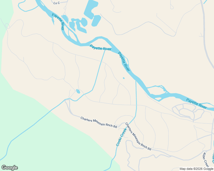 map of restaurants, bars, coffee shops, grocery stores, and more near Freedom Ranch Road in Garden Valley
