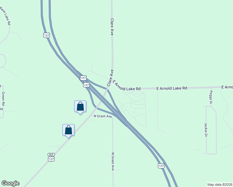 map of restaurants, bars, coffee shops, grocery stores, and more near 3010 West Arnold Lake Road in Harrison