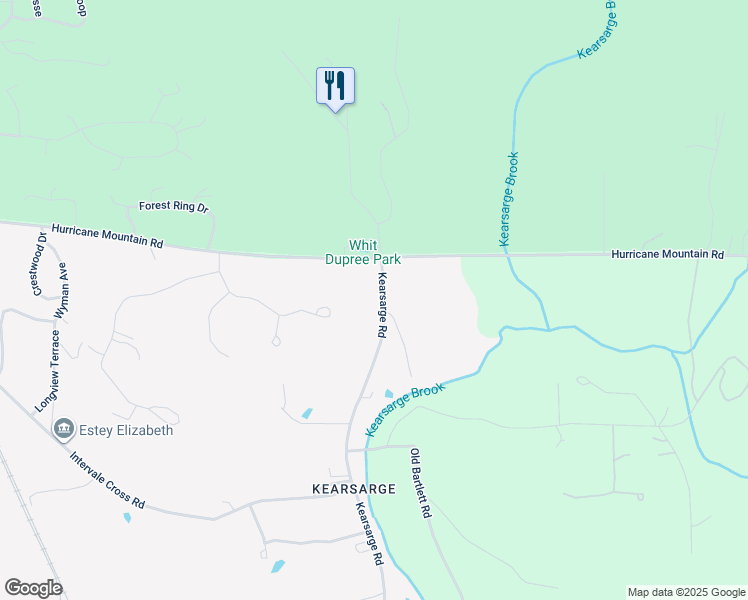 map of restaurants, bars, coffee shops, grocery stores, and more near 496 Hurricane Mountain Road in Conway