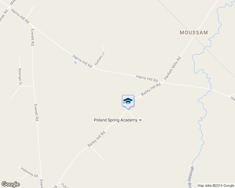 map of restaurants, bars, coffee shops, grocery stores, and more near 510 Bailey Hill Road in Poland