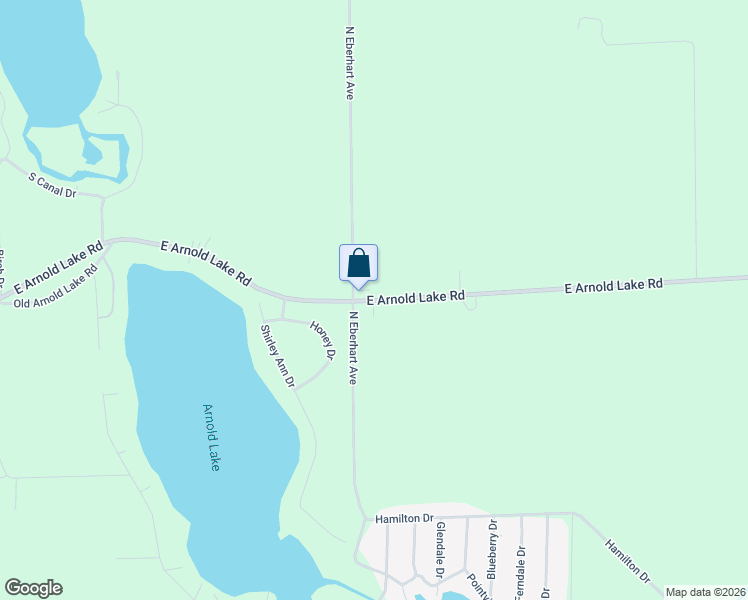 map of restaurants, bars, coffee shops, grocery stores, and more near 5054 East Arnold Lake Road in Harrison