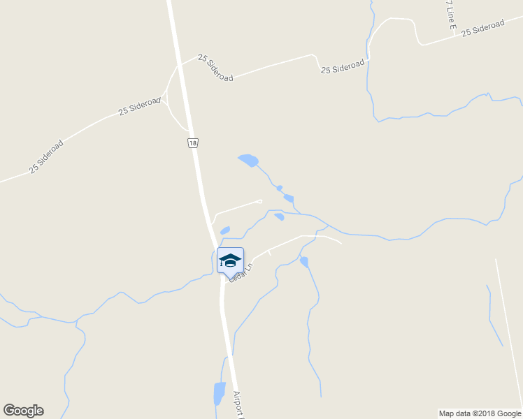 map of restaurants, bars, coffee shops, grocery stores, and more near 7 Shell Crescent in Orangeville