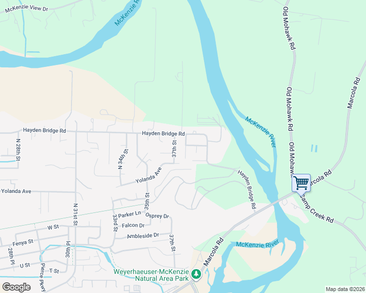 map of restaurants, bars, coffee shops, grocery stores, and more near 2425 38th Street in Springfield