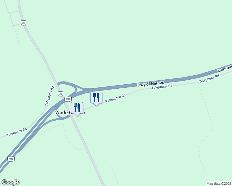 map of restaurants, bars, coffee shops, grocery stores, and more near 15448 Telephone Road in Brighton