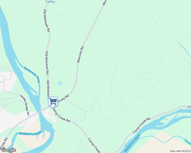 map of restaurants, bars, coffee shops, grocery stores, and more near 35596 High Ranch Drive in Springfield