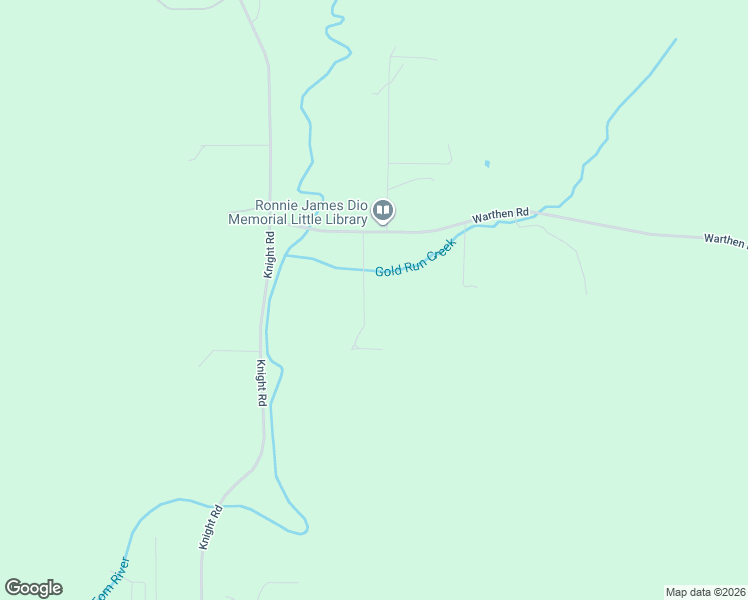 map of restaurants, bars, coffee shops, grocery stores, and more near 23118 Warthen Road in Elmira