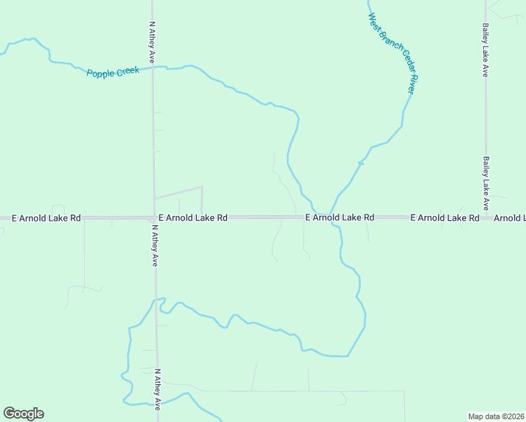 map of restaurants, bars, coffee shops, grocery stores, and more near 9370 East Arnold Lake Road in Harrison