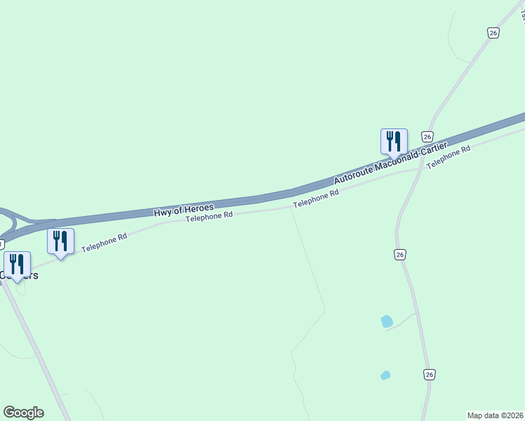 map of restaurants, bars, coffee shops, grocery stores, and more near Telephone Road in Brighton