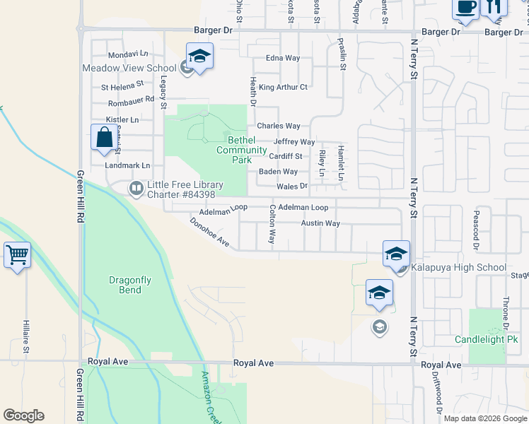 map of restaurants, bars, coffee shops, grocery stores, and more near 1724 Adelman Loop in Eugene