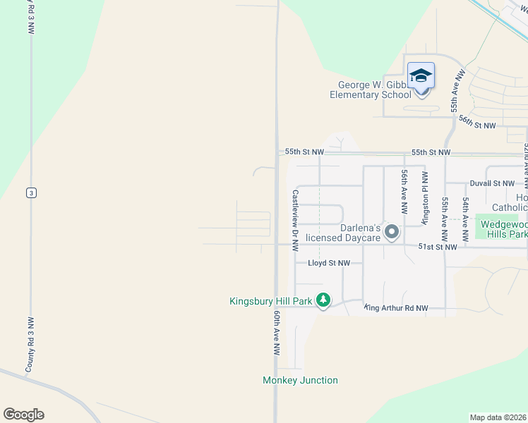 map of restaurants, bars, coffee shops, grocery stores, and more near 5301 Castleview Drive Northwest in Rochester