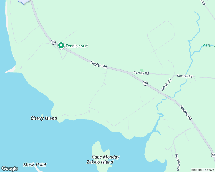 map of restaurants, bars, coffee shops, grocery stores, and more near 47 Rocky Point Road in Harrison