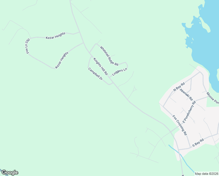 map of restaurants, bars, coffee shops, grocery stores, and more near 10 Campbell Drive in Bridgton