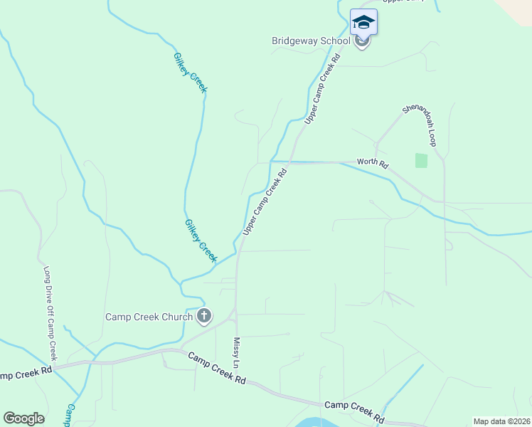 map of restaurants, bars, coffee shops, grocery stores, and more near 37626 Upper Camp Creek Road in Springfield