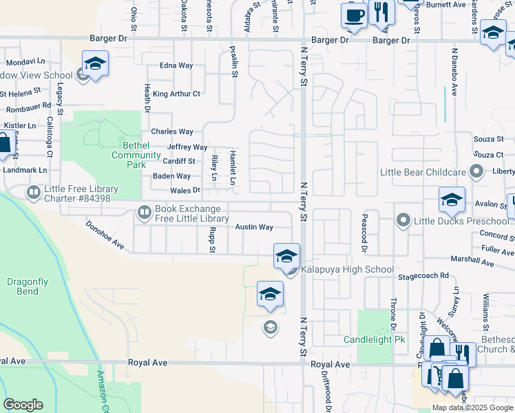 map of restaurants, bars, coffee shops, grocery stores, and more near 1433 Adelman Loop in Eugene