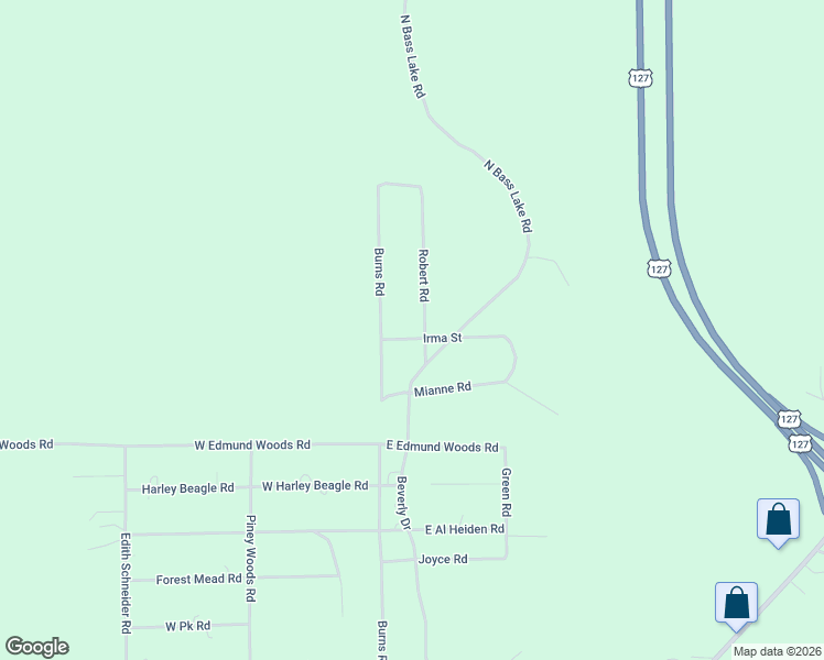 map of restaurants, bars, coffee shops, grocery stores, and more near 10709 North Bass Lake Avenue in Harrison