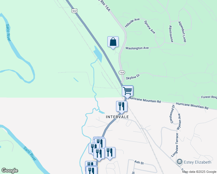 map of restaurants, bars, coffee shops, grocery stores, and more near 1 Hill North Vale Lane in Bartlett
