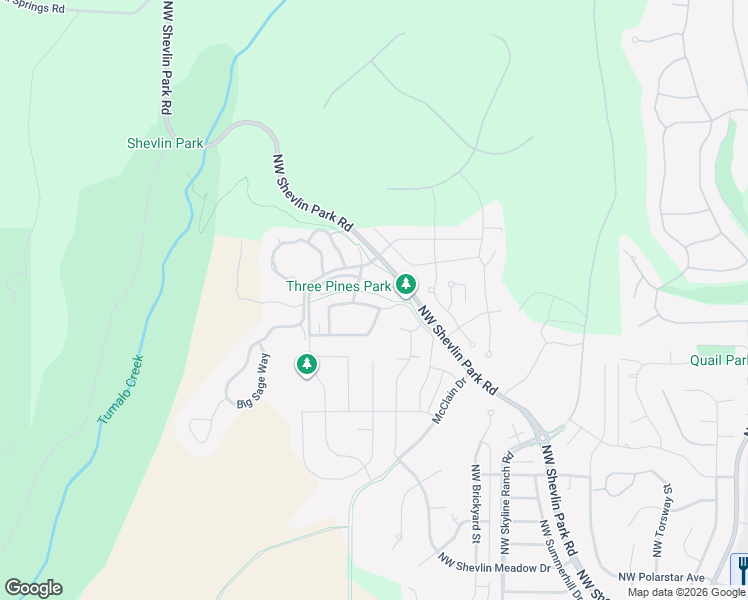 map of restaurants, bars, coffee shops, grocery stores, and more near 19062 Mount McLoughlin Lane in Bend