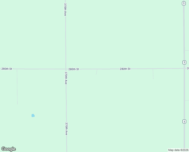 map of restaurants, bars, coffee shops, grocery stores, and more near 37261 280th Street in Westbrook