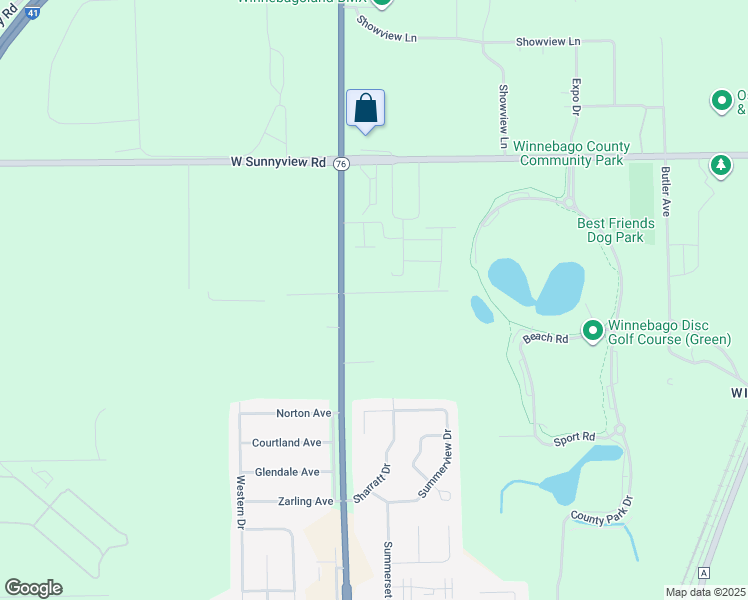 map of restaurants, bars, coffee shops, grocery stores, and more near 48 Kope Avenue in Oshkosh