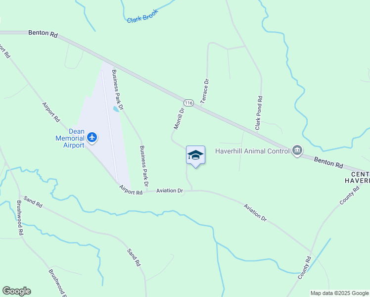 map of restaurants, bars, coffee shops, grocery stores, and more near Morrill Drive in Haverhill
