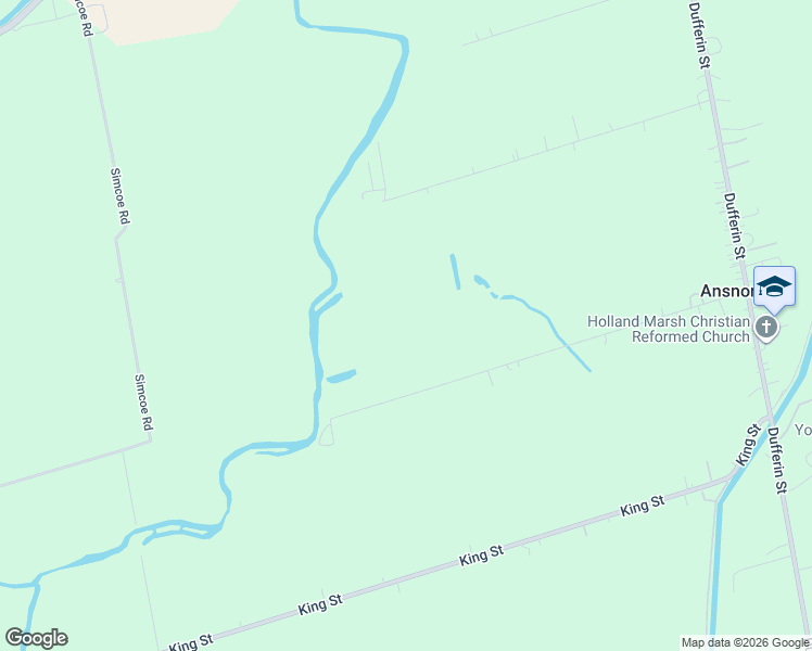 map of restaurants, bars, coffee shops, grocery stores, and more near 410 Bernhardt Road in Newmarket